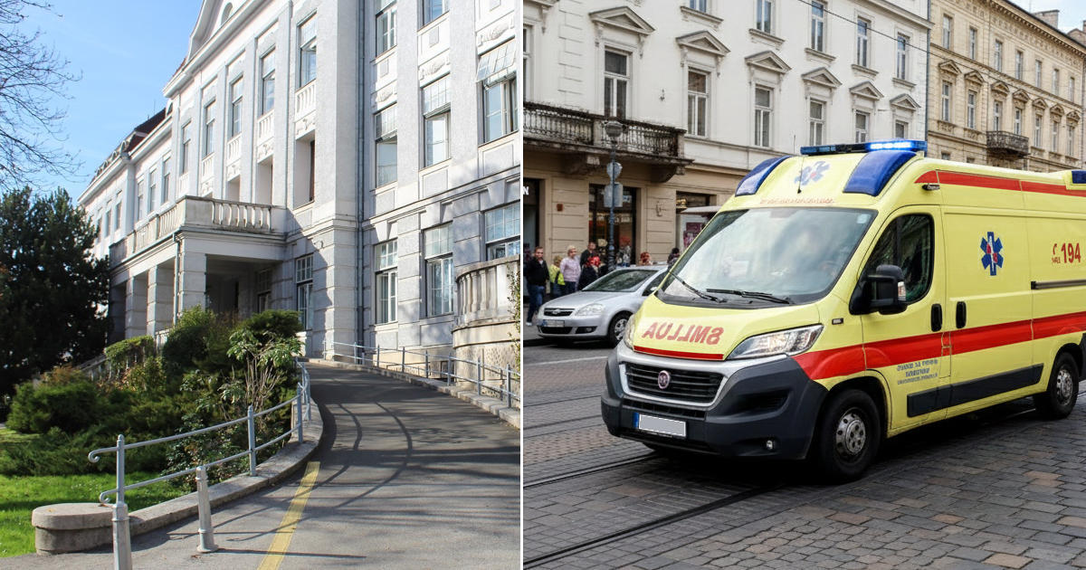 Kliniku za ženske bolesti i porode KBC-a Zagreb (tzv. Petrova), vozilo hitne pomoći