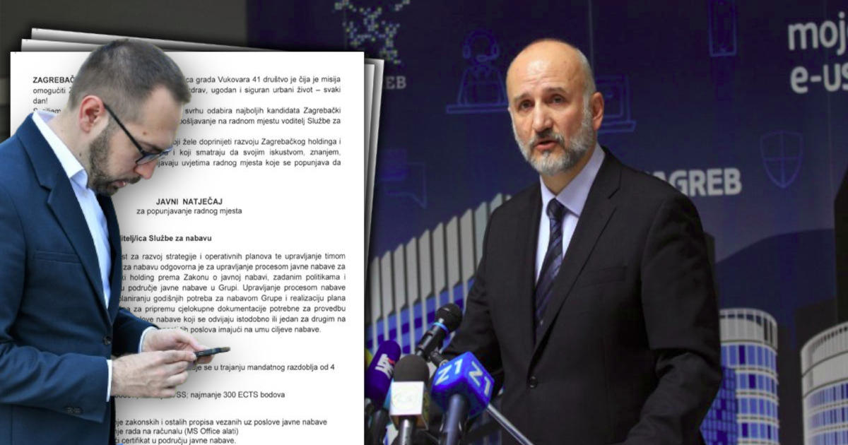 Ivan Novaković (predsjednik uprave Zagrebačkog Holdinga) i Tomislav Tomašević (gradonačelnik Zagreba)