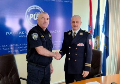 ravnatelj policije RH Nikola Milina i načelnik Policijske uprave Zagrebačke Marko Rašić