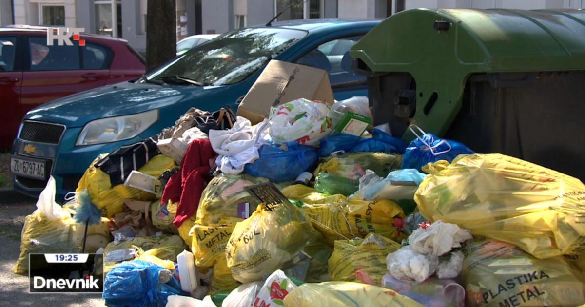 nagomilani otpad u Zagrebu