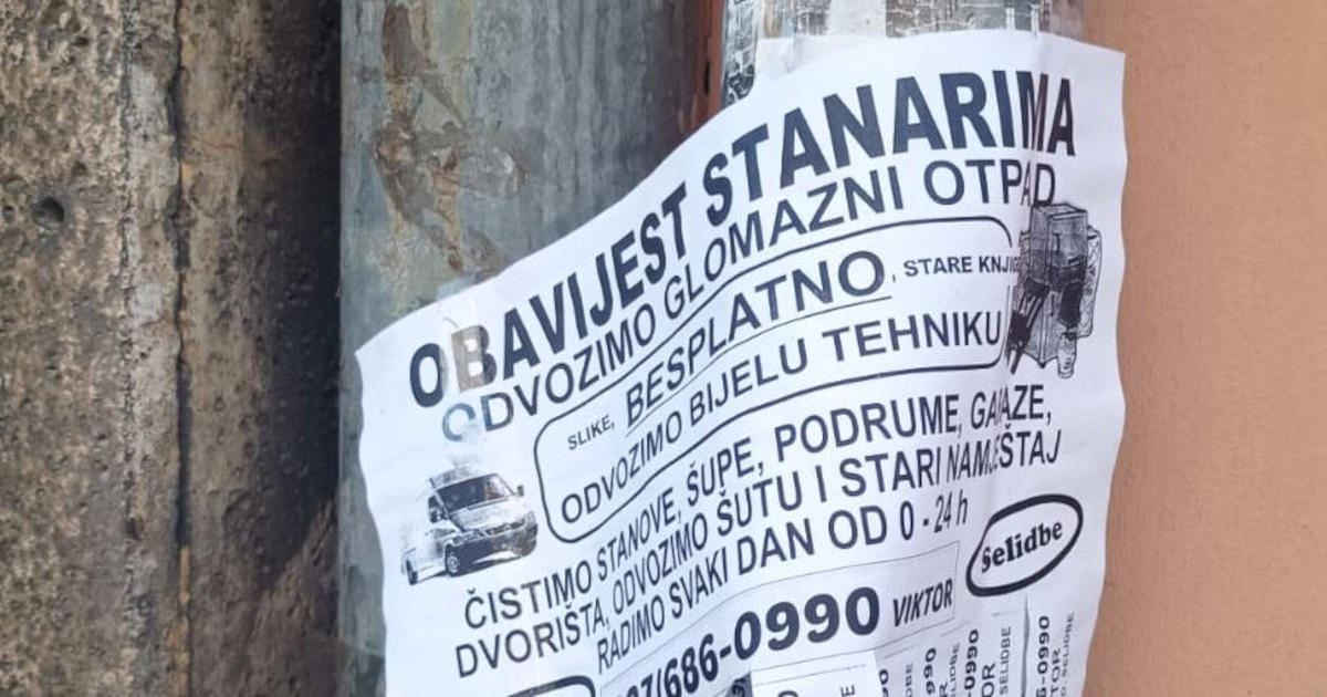 oglas za odvoz otpada