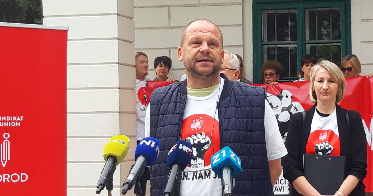 Viktor Gotovac na prosvjedu