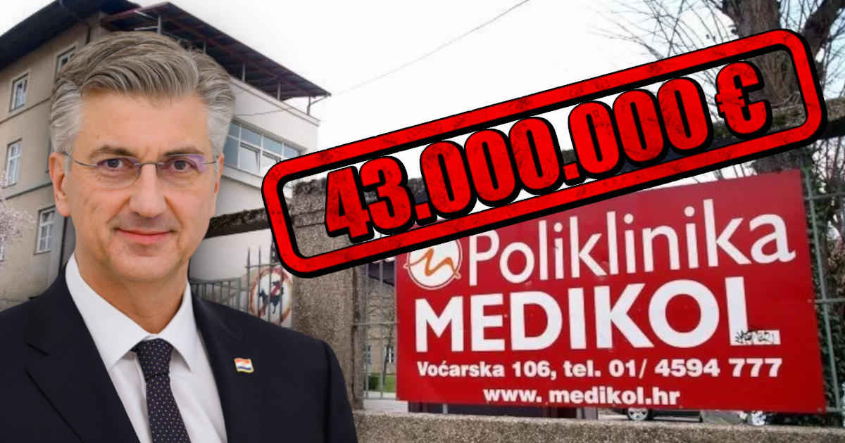 HZZO je Medikolu isplatio 43 milijuna eura u 3 godine